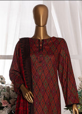 HZ Textiles Printed Cambric 3 Piece Unstitched Suit HZ25MD MSC-201A